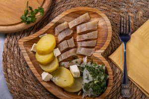 Оселедець з картоплею